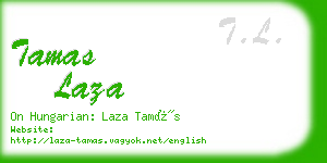 tamas laza business card